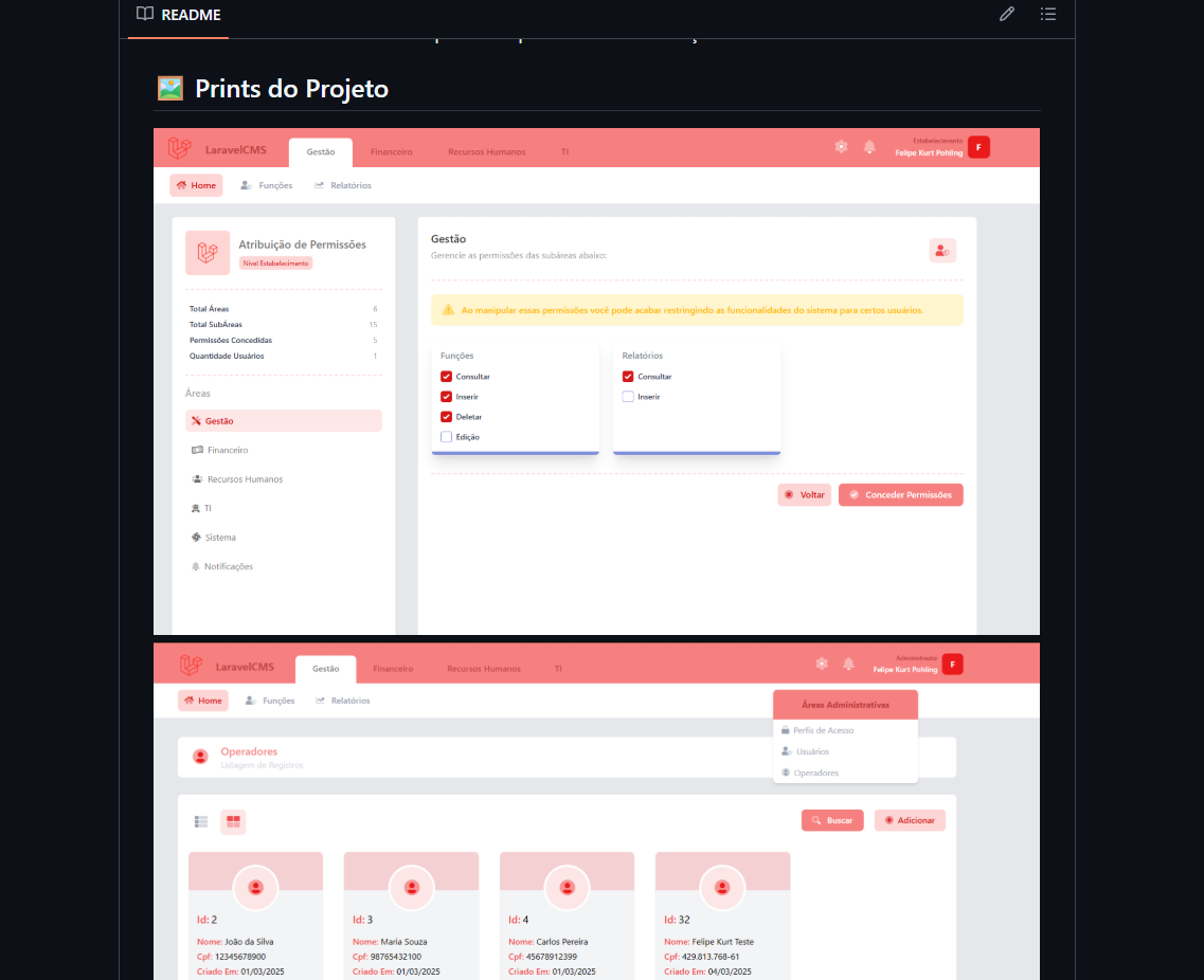 LaravelCMS